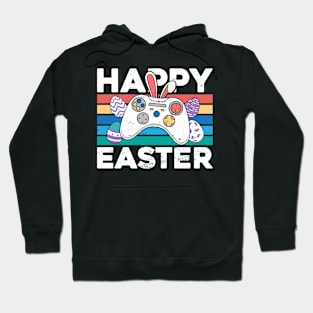 Happy Easter Video Game Bunny Gaming Controller Gamer Hoodie